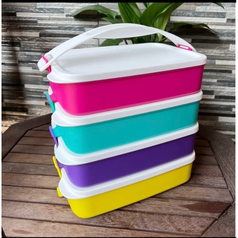 Tupperware Click To Go 900ML// rantang susun PROMO!!