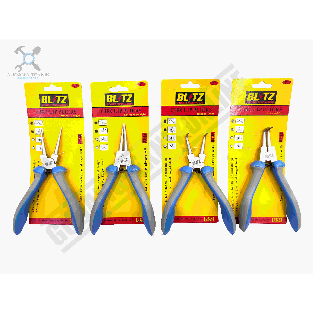 Tang Snapring 7&quot; Internal External Lurus Bengkok BLITZ / Tang Snap Ring7 Inch Circlip Pliers BLITZ