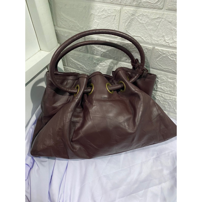 Tote serut kulit asli GJILI Ssamzie Preloved