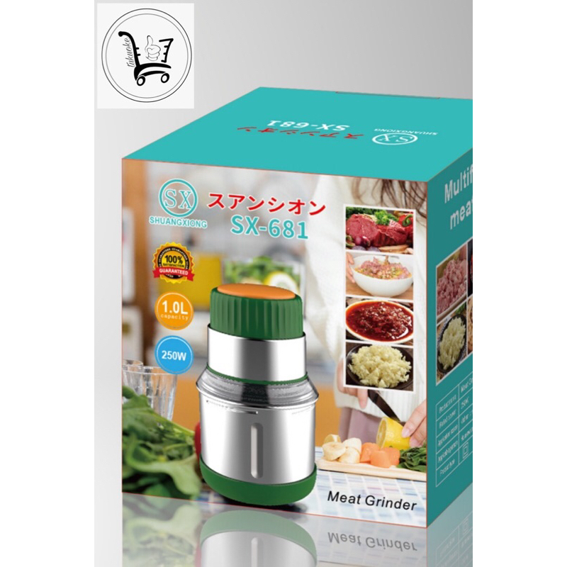 HOT DEALS BLENDER DAGING CHOPPER STAINLEES 1LITER 681 CHOPPER SERBAGUNA STAINLESS STEEL STENLIS