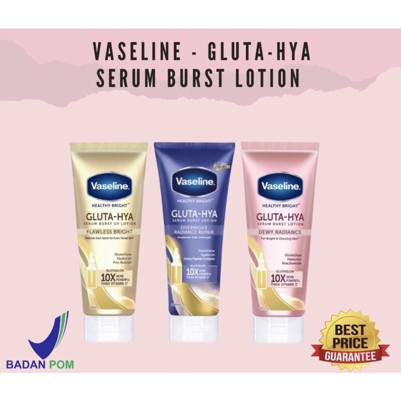 VASELINE HEALTHY BRIGHT GLUTA-HYA SERUM BURST LOTION