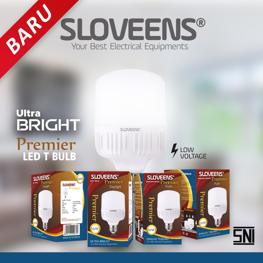 &quot;3RB DPT LAMPU KEREN&quot; Lampu LED T BULB TABUNG SLOVEEN PREMIER 30 WATT