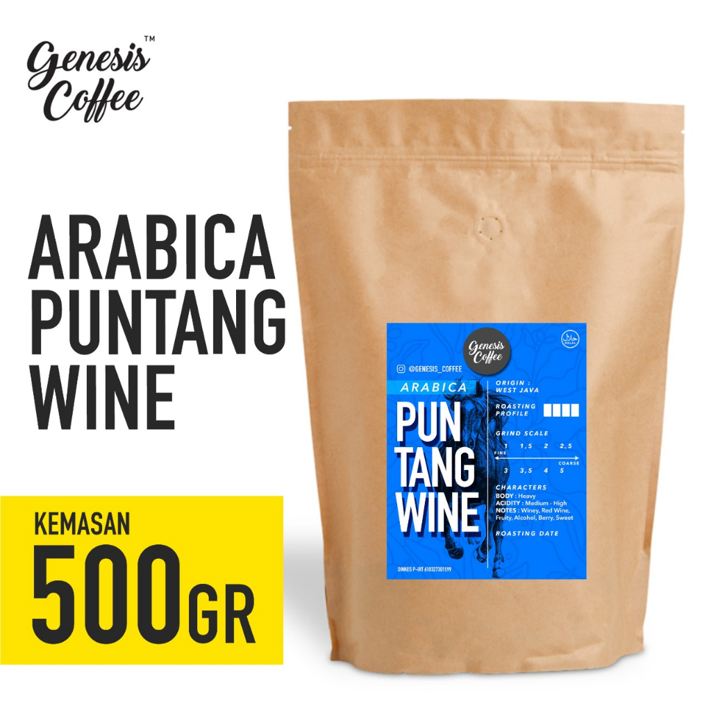 

ARABICA PUNTANG WINE KEMASAN KRAFT 500 GR