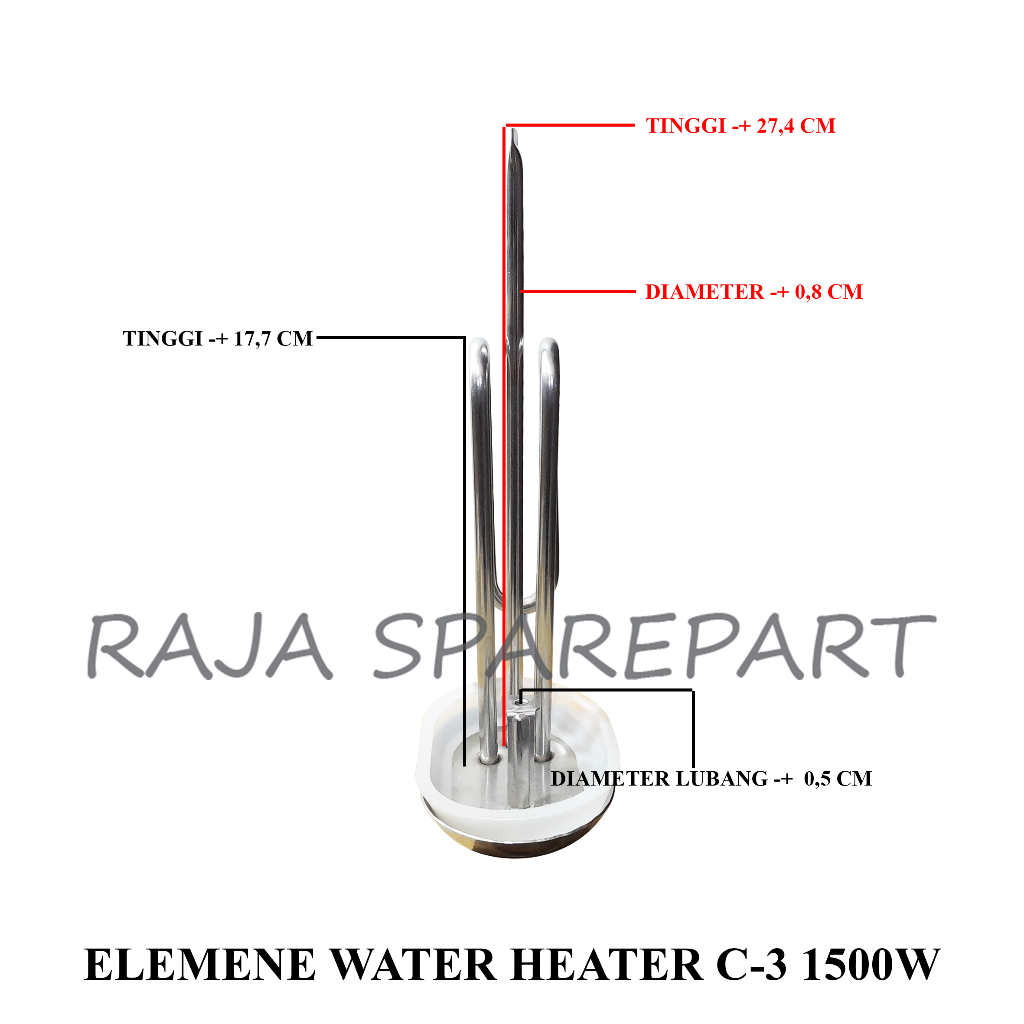 ELEMENT WATER HEATER EC-3 1500W