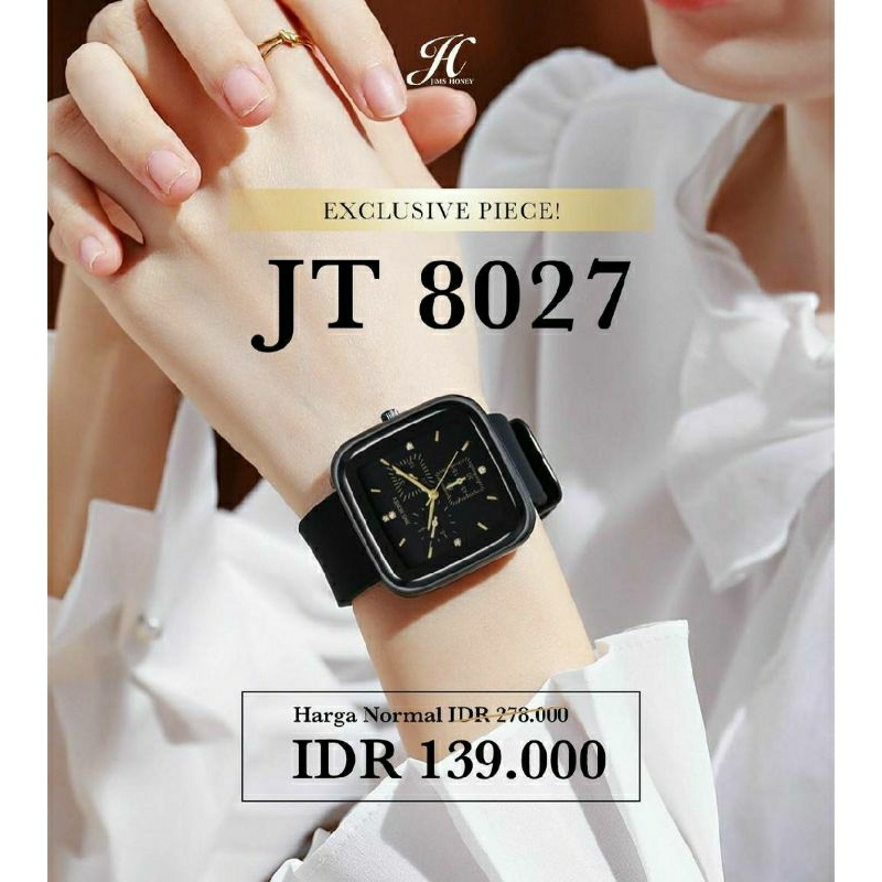 JIMS HONEY 8027 JAM TANGAN WANITA PRIA UNISEX ANALOG QUARTZ