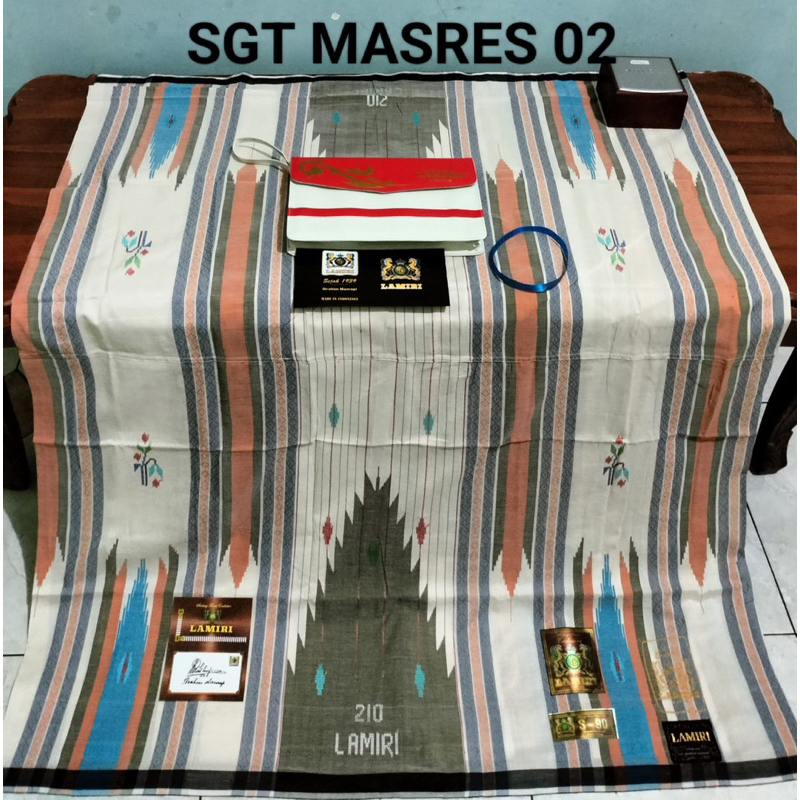 SARUNG LAMIRI SGT (SONGKET GUNUNG TIMBUL) SEMI SUTRA ORIGINAL 100%