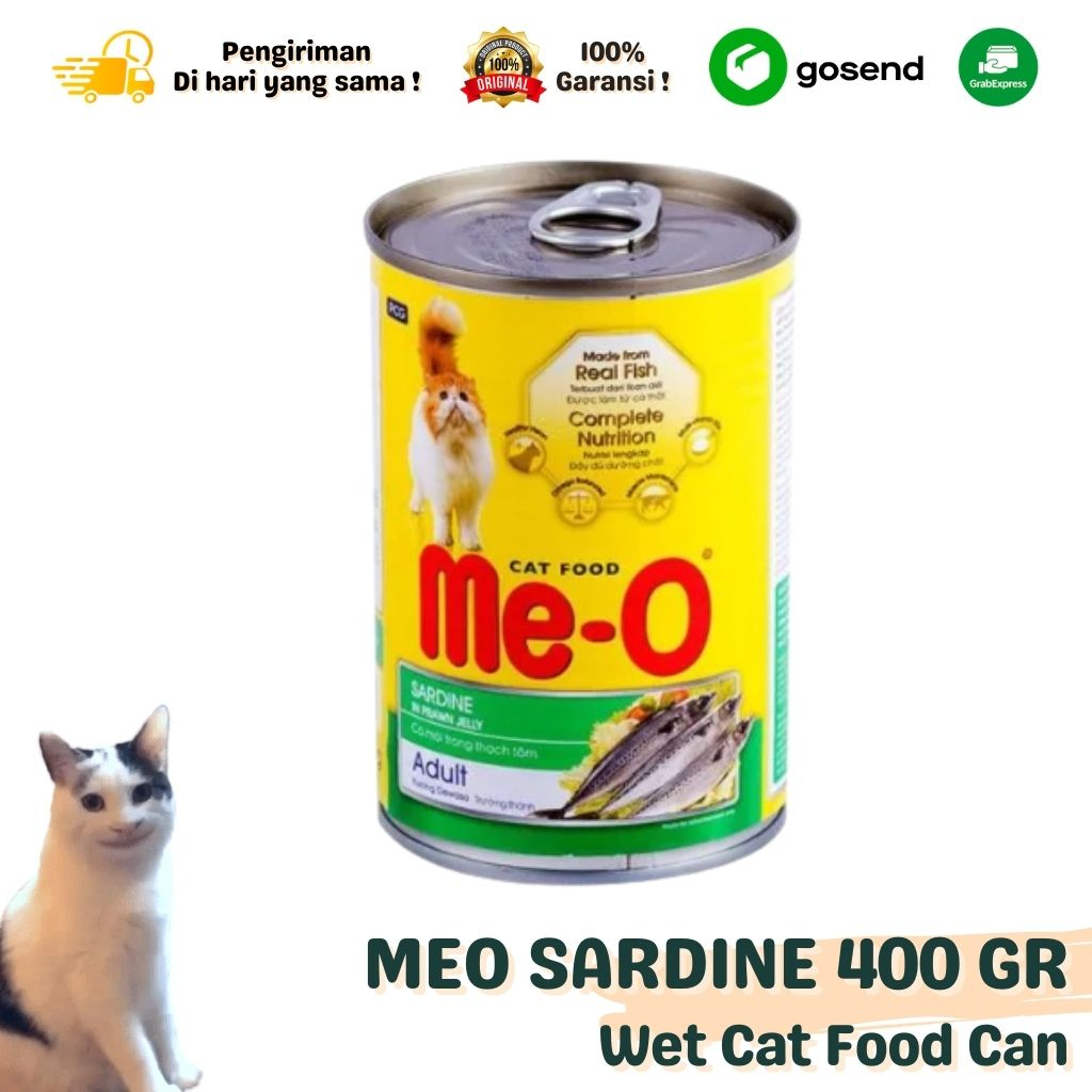 Makanan Kucing Wet Cat Food MEO Kaleng 400 Gr