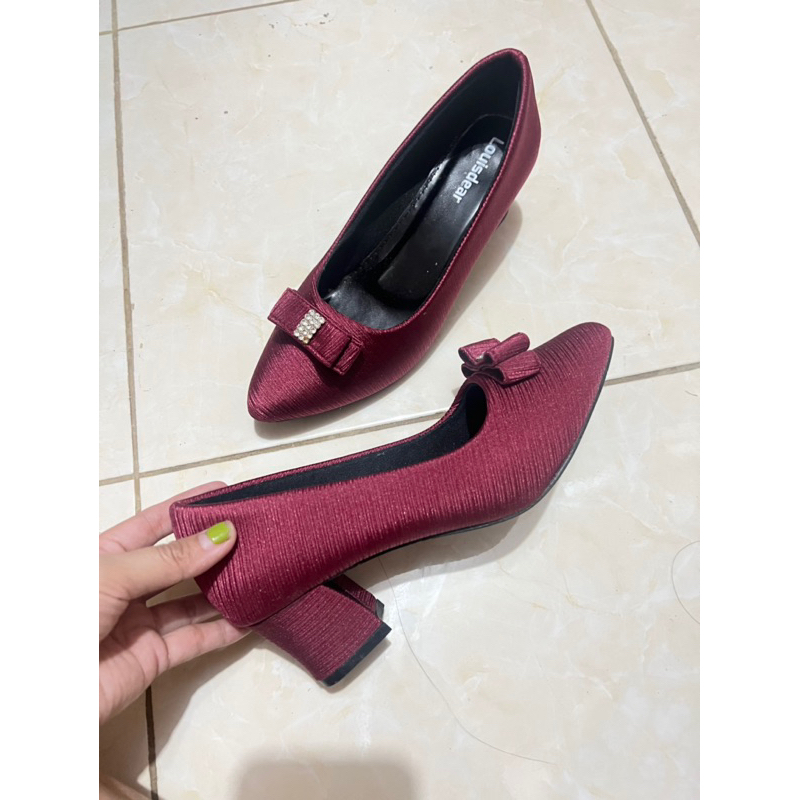 tapak tahu 5 cm bahan satin tapak tahu mutiara