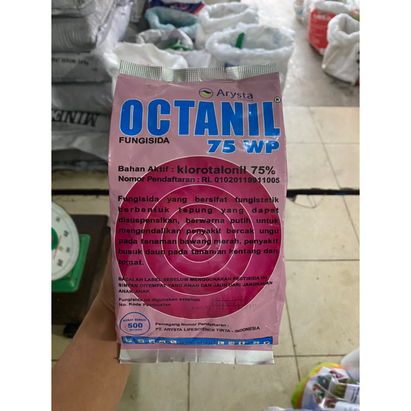Fungisida klorotalonil octanil 75WP 500gram