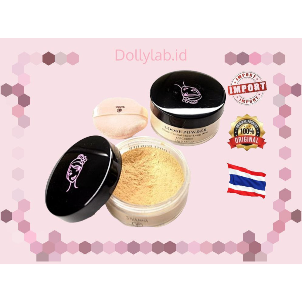 SIVANNA COLORS Loose Powder Shine Control Sheer Long Wear Oil Control | Bedak Tabur Sivanna Thailand