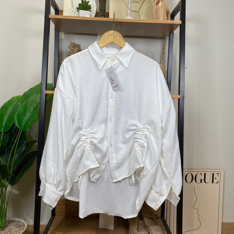 Alice Shirt Crinkle Airflow Terbaru Kemeja Serut Crinkle