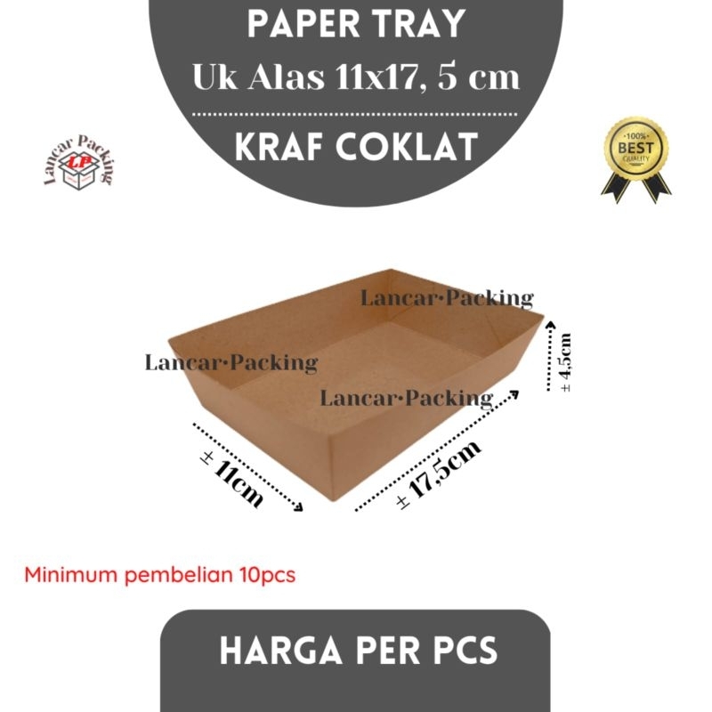 Paper Lunch Tray / Food Paper Tray / Paper Food Tray /Paper Tray / Tempat Makan Piring Kertas