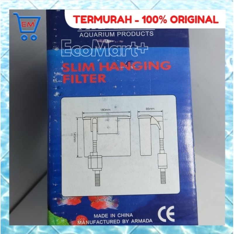 Armada AR 602 Filter Gantung - Hang On Filter Aquascape - 2 kotak