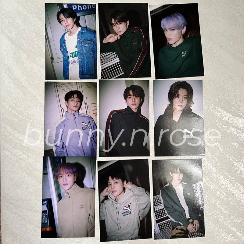 NCT127 x Puma Photocard Jaehyun Doyoung Johnny Yuta Taeil Jungwoo Mark Haechan PC poca