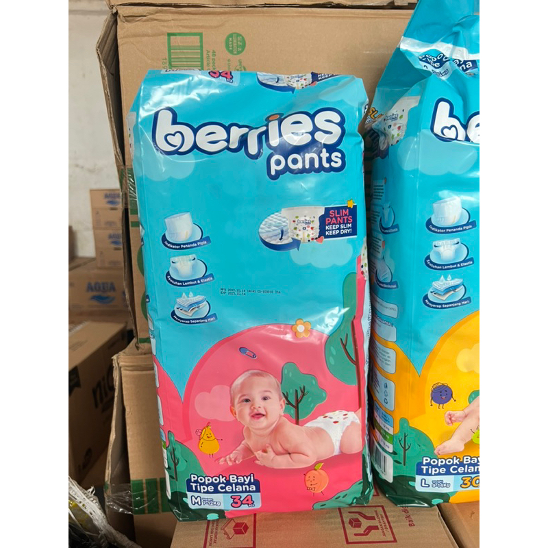 BERRIES PANTS M34 L30 XL26