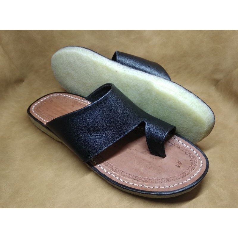 Sandal Pria Sandal Terumpah Kulit Asli Size 45-50 JUMBO MURAH