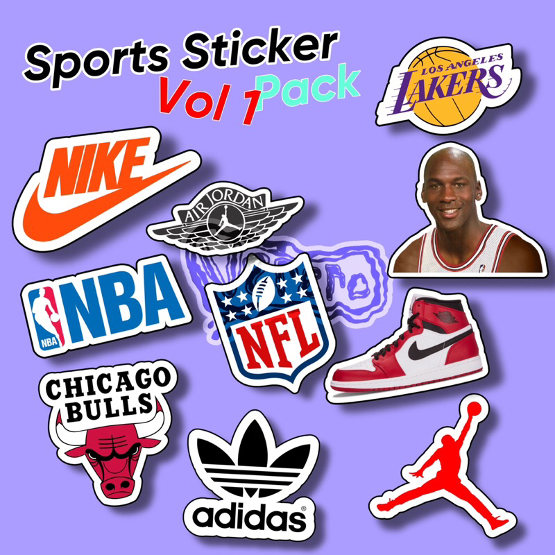 

Sticker Sports Pack 10 Pcs