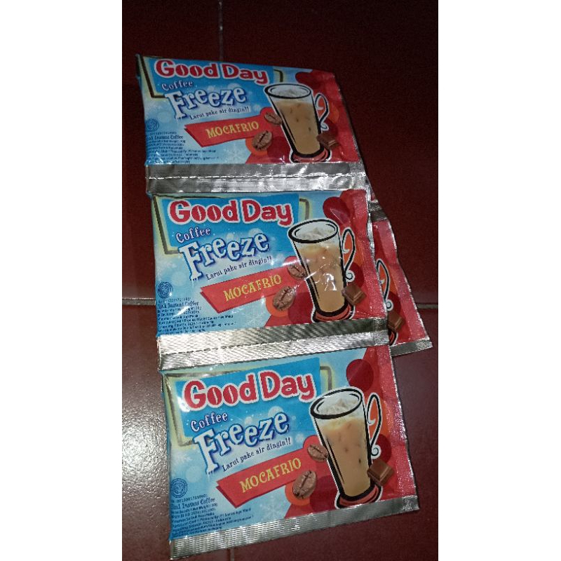 

Kopi Good Day Freeze Mocafrio • 1 renteng (10pcs x 30gr)