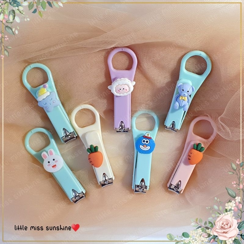 Gunting Kuku Anak Gemoy 7,5cm Perawatan Kuku Nail Bersih Cantik Manis High Quality Good Lucu Cute  Large Stenlis Steel Perlengkapan Kecantikan Nail Art perawatan kuku tangan kaki manicure treatment pendek Grosir Termurah Little Miss Sunshine