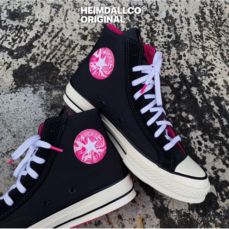 CONVERSE CHUCK 70s HI SEE BEYOND DARK GREY PRIME PINK ORIGINAL