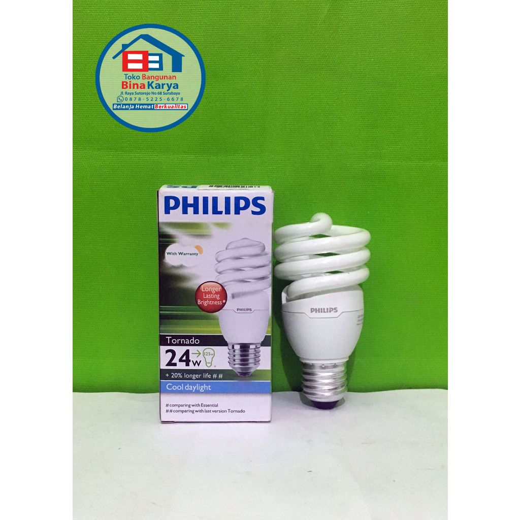 Lampu Philips Tornado 24Watt White