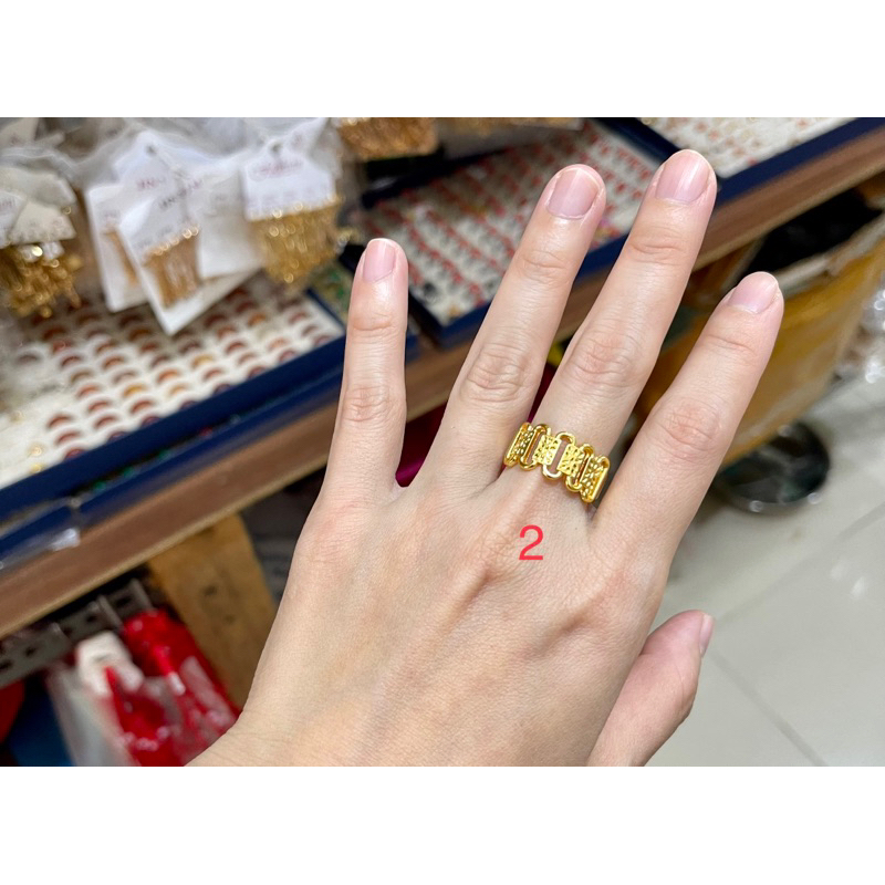 Fifi Fashion Cincin Vietnam Kekinian Model Perhiasan Lapis Emas C0030