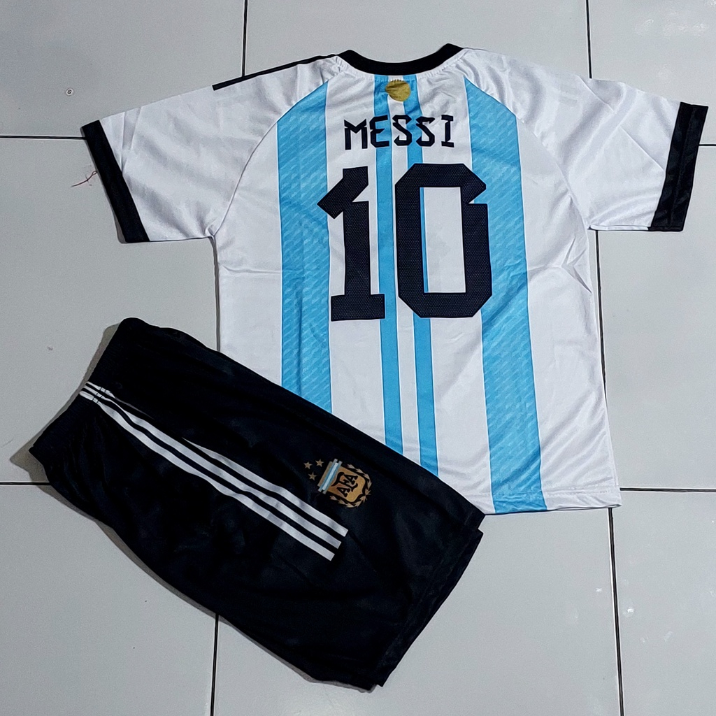 SETELAN MESSI SETELAN BAJU BOLA ARGENTINA/BAJU BOLA ANAK ARGENTINA MESSI