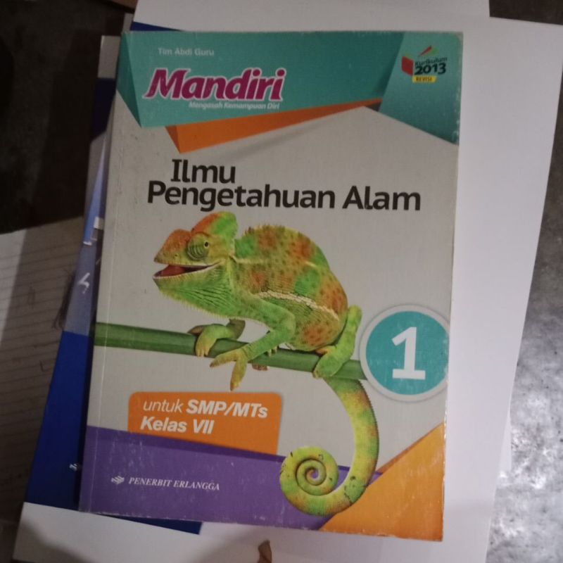 buku mandiri IPA SMP kelas 1-7 penerbit erlangga