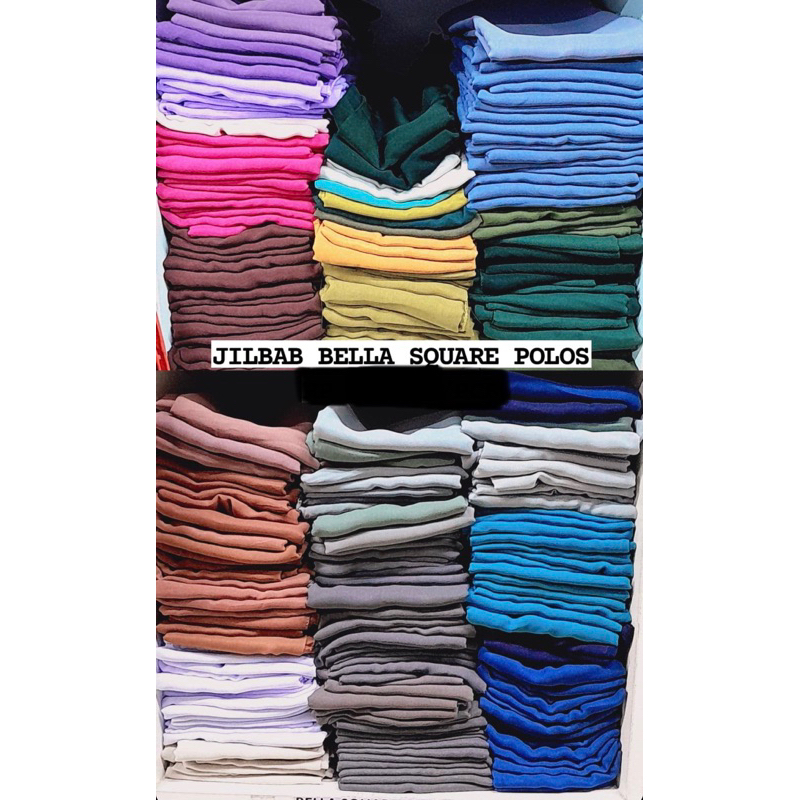 HIJAB PARIS POLOS / JILBAB PARIS/ SEGI EMPAT PARIS PREMIUM/ SQUARE HIJAB PARIS DAILY NECI POLOS