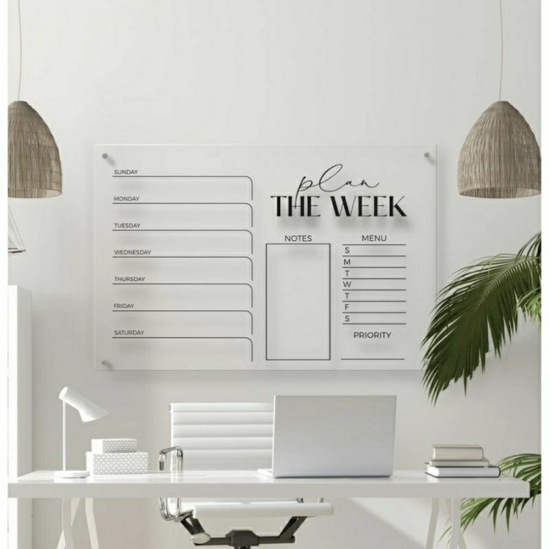 

Daily Planner Akrilik Weekly Planner | Tabel Jadwal Acrylic