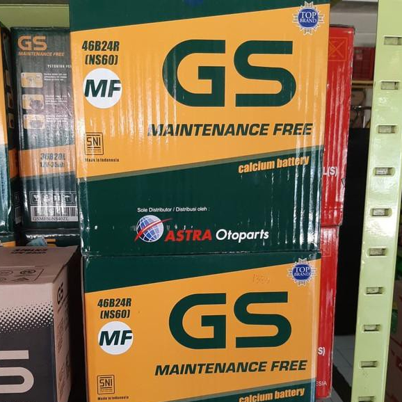 Aki GS NS60 Avanza Hilux Rush Starlet Feroza Terios Xenia APV Escudo Esteem Vitara Maven Mobil Kerin