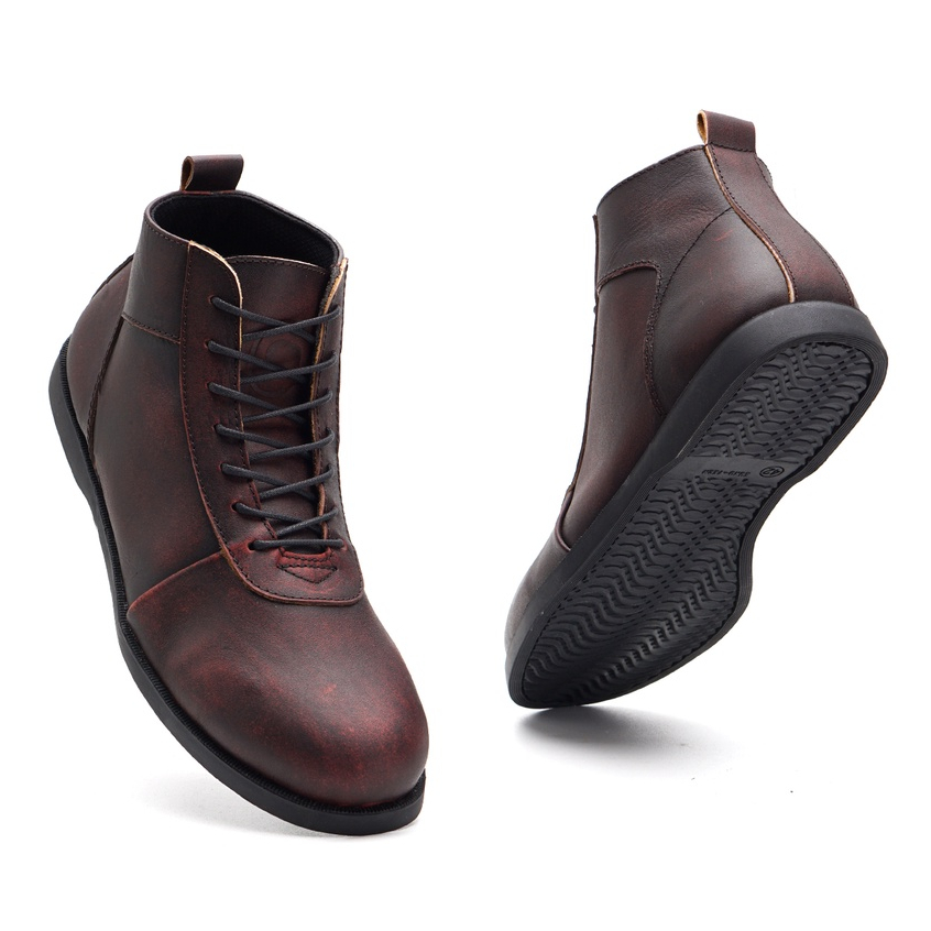 SVEND 0.1 MAROON (KULIT ASLI) |ManNeedMe x Greata| Sepatu Boots Pria Boot Casual Shoes Traveling / Touring ORI