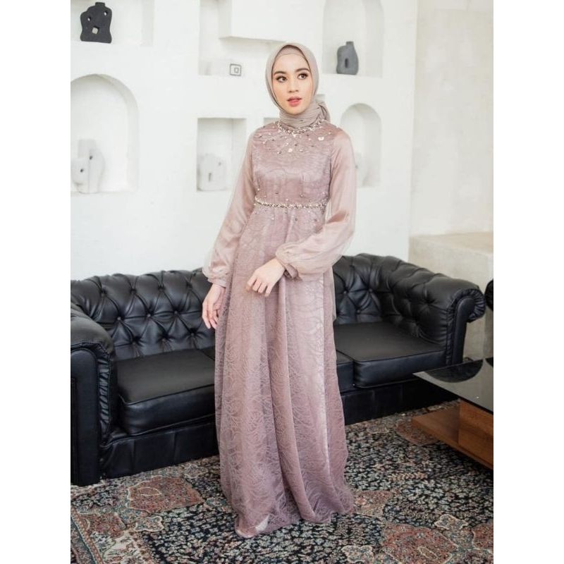 Nadine Dress Brokat Premium Dress Brokat Kondangan Dress Tile Dress Kondangan Dress Kondangan Wedding Dress Gamis Brukat Gamis Brokat Jumbo DRESS MUSLIM JUMBO BRUKAT XXXL TERBARU GAMIS LEBARAN KONDANGAN DRES TILLE GAMIS PESTA LAMARAN SUPERJUMBO