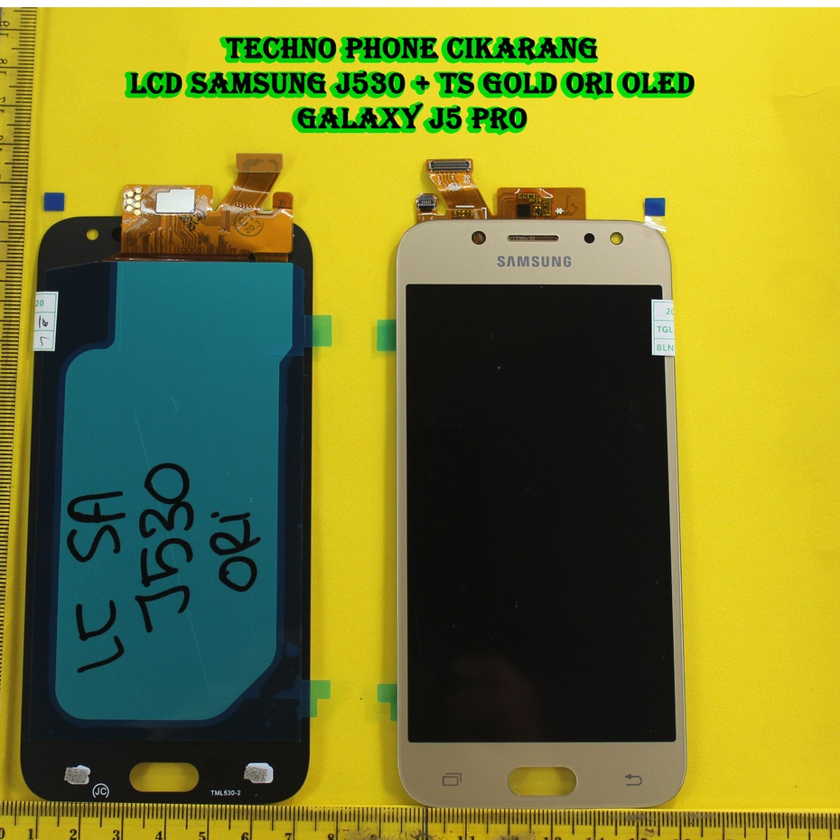 LCD LAYAR GAMBAR SAM J530 + TS_ GOLD ORI OLED GALAXY J5 PRO 2017 SM-J530F J530FM J530Y J530G