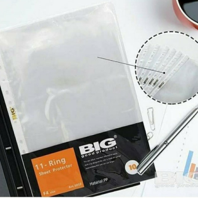 

BIG PLASTIK FILE F4 / POCKET FILE BIG F4 5010 ISI 10 SHEET PROTECTOR