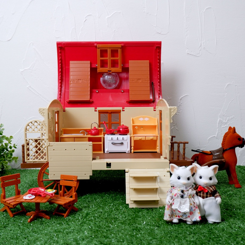 Mainan Koleksi Sylvanian Looks Like Horse Carriage I Sylvanian versi Murah