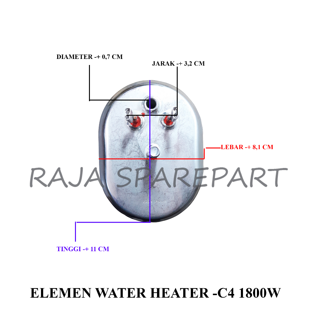 ELEMENT WATER HEATER EC-4 1800W