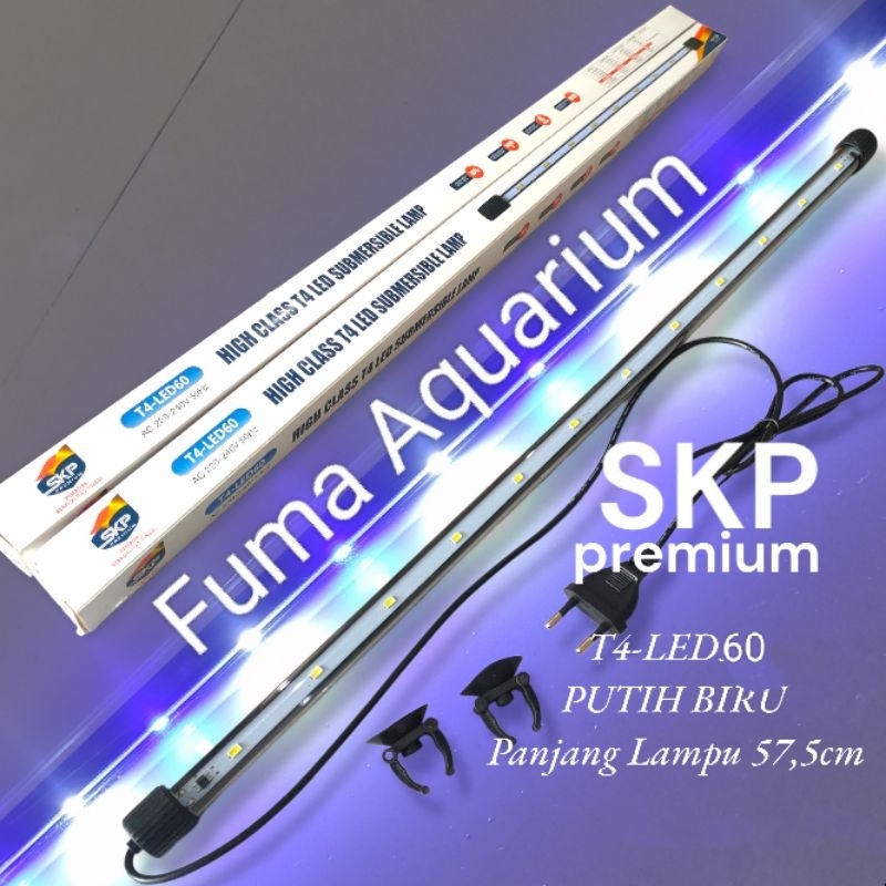 Lampu Celup Aquarium 60cm T4-LED60 Hiro Pro -SKP Putih, Merah/Pink, Putih Biru Lampu Led Aquarium Aquascape