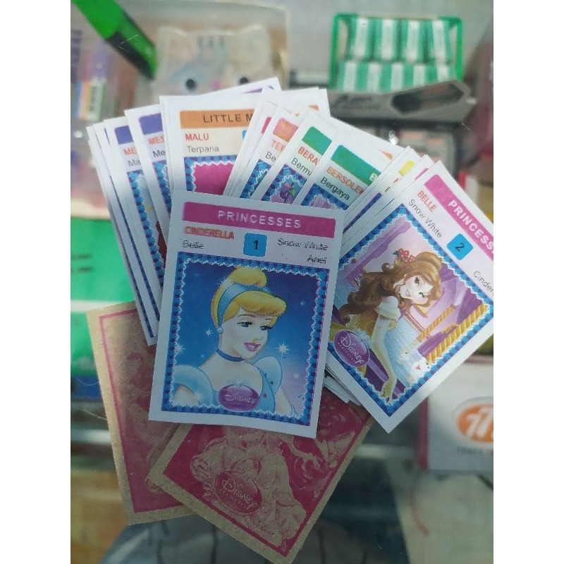 [COD] Kartu Kwartet isi 32 Umbul Gambaran Kuartet Princess