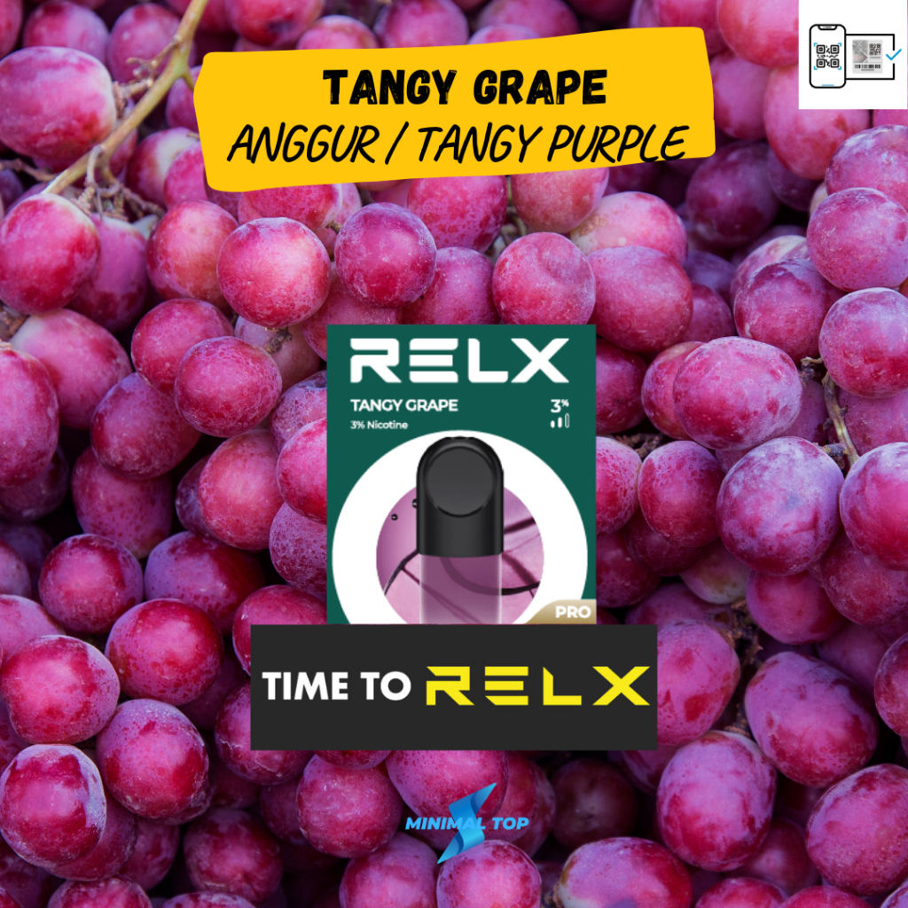 Relx Infinity Essential Pod Pro -  Tangy Grape / Tangy Purple / Anggur Original