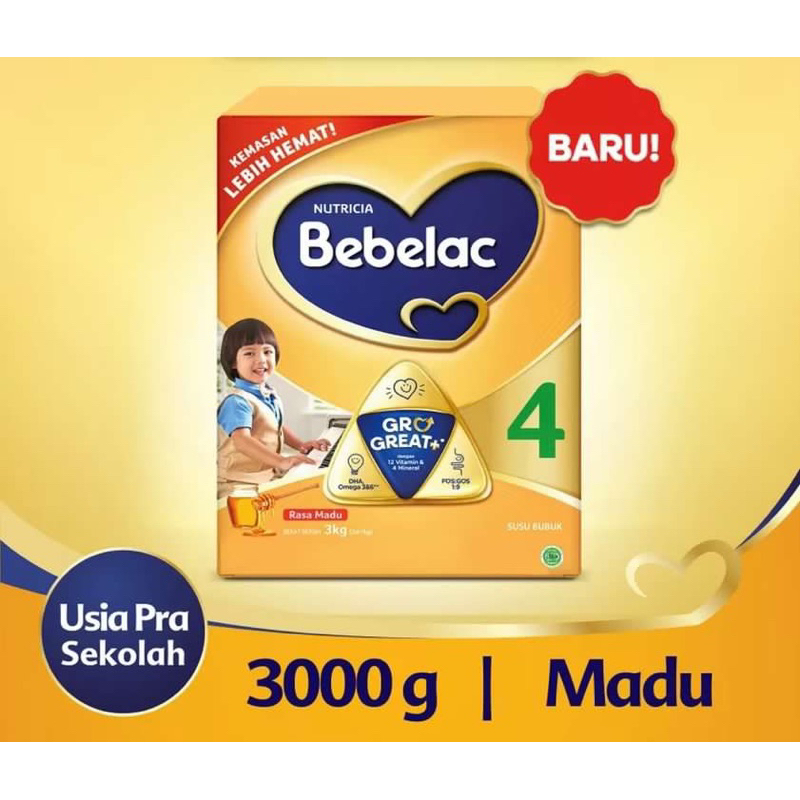 BEBELAC 4 susu pertumbuhan madu