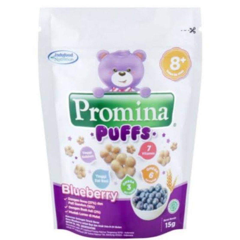 PROMINA PUFF 15gr / SNACK MPASI / MPASI 8 BULAN / PROMINA PUFF BLUEBERRY / PROMINA PUFF PISANG / PROMINA PUFF STRAWBERRY APEL / PUFFS