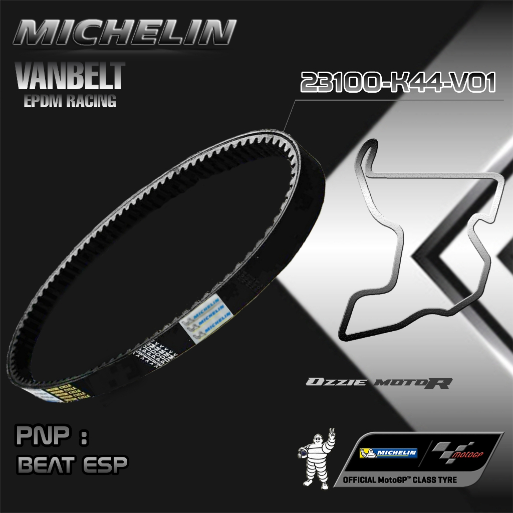 MICHELIN MOTOR CYCLE BELT VAN BELT EPDM RACING ( GARANSI 100% UANG KEMBALI ) UNTUK V-BELT MOTOR SEMUA TIPE HONDA YAMAHA ORIGINAL K16 K25 K36 K44 K97 KVY KZR KVB 2DP 54P 5TL 2PH B65 B5X B3Y K1A K1Z