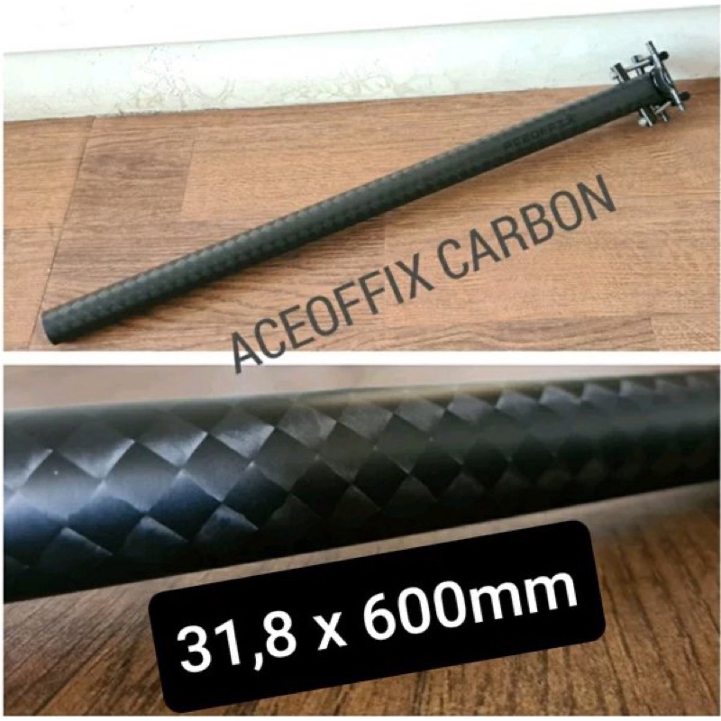 Seatpost Karbon Sepeda Lipat 31,8 mm Aceofik pikes 3 Sixty