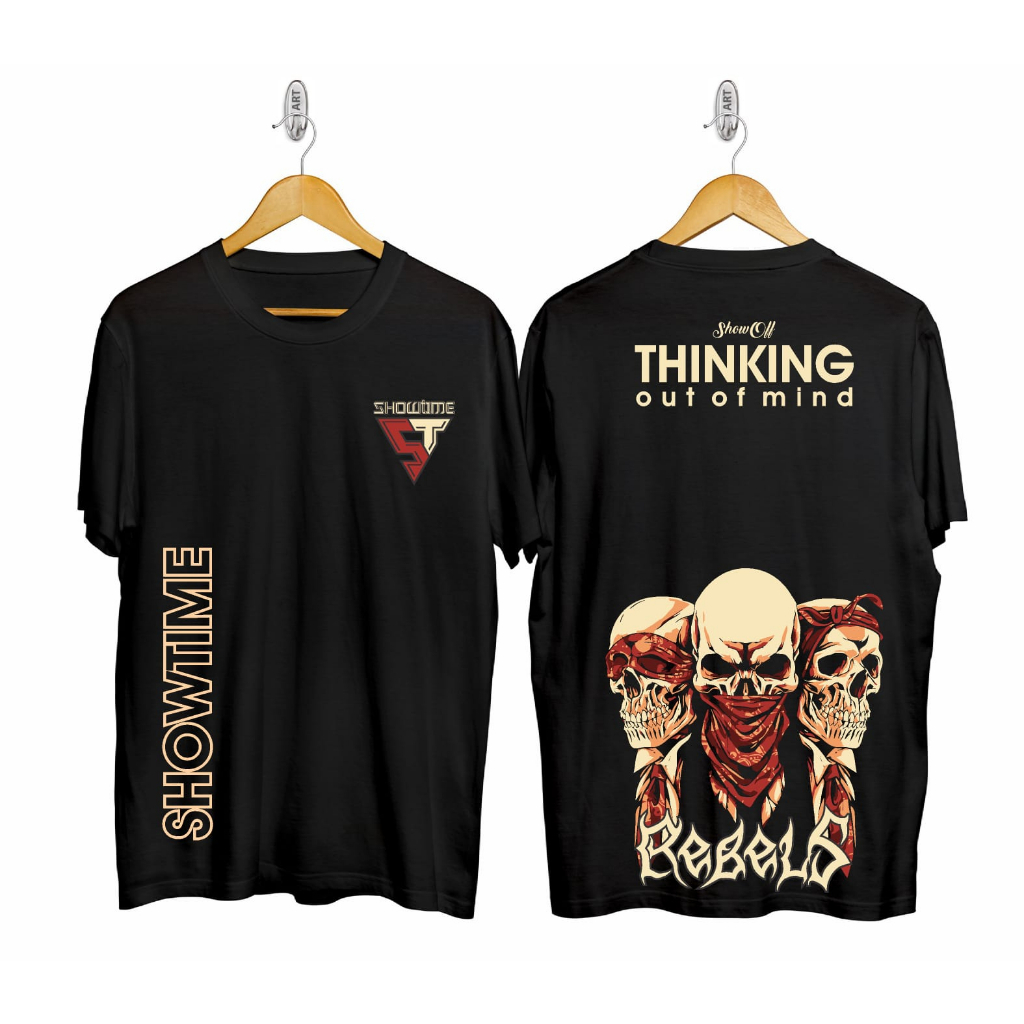 Kaos murah Kaos distro murah baju  distro pria t-shirt murah combed30s SO SKULL HITAM