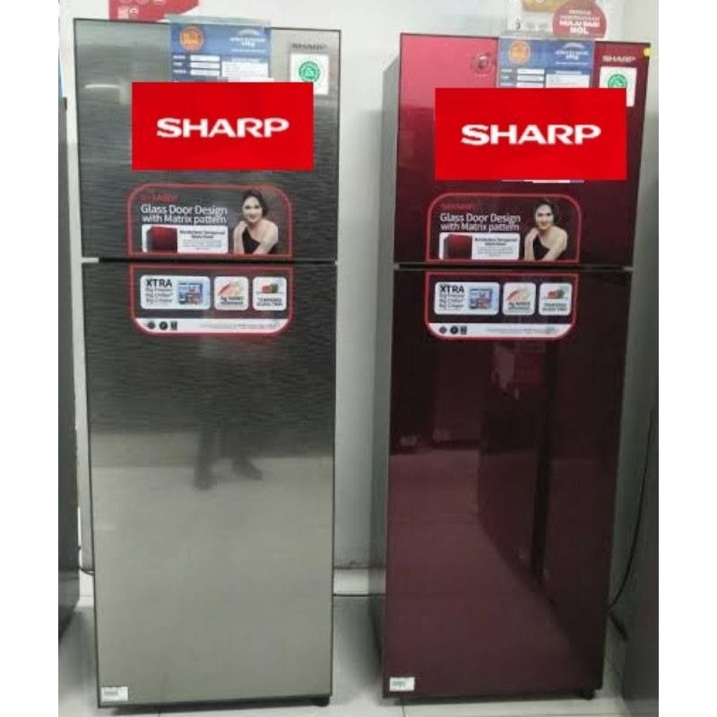 Jual Kulkas Sharp Sj Xg Lemari Es Pintu Sj Xg Sj Xg Glass