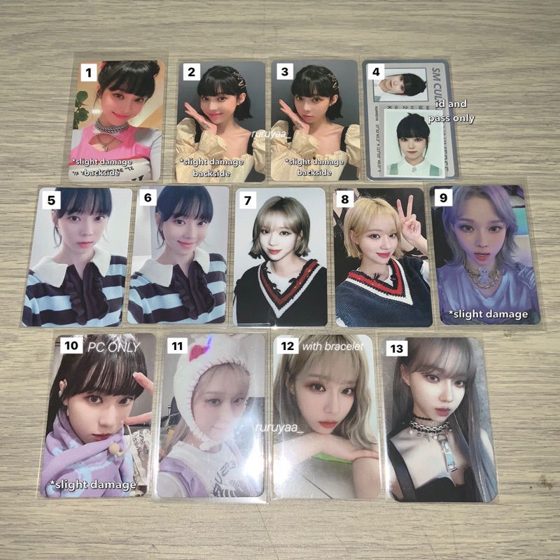 PHOTOCARD WINTER AESPA OFFICIAL SGS SAVAGE SYNK DIVE HALLU POS ID CARD PASSPORT SMCU EXPRESS YZY YIZ