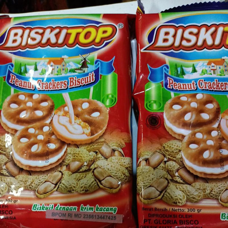 

Biskuit peanuts Crrakes 300g(biskitop)