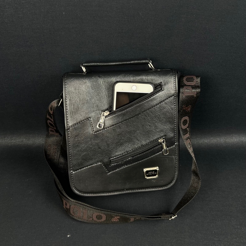Tas Pria Tas Selempang  Kulit  PU Leather 10&quot; Inchi Original Polo Amstar Bahan Kulit Sintetis Grade A+ Best Quality Tas Pria Wanita Tas Selempang Terbaru 2022