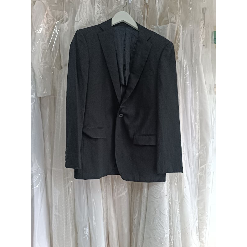 jas pria hitam size m preloved second